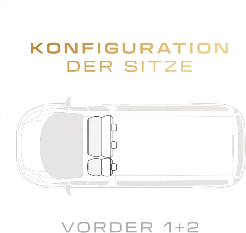 M MOTOS Personalisierte sitzbezüge auto für Volkswagen Transporter T5 2003-2015 Perfekt angepasste a