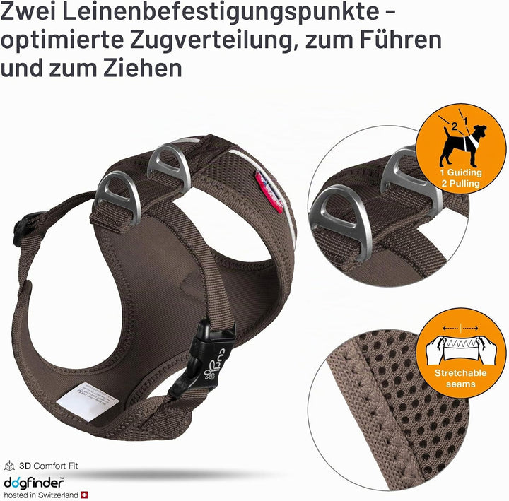 Basic Harness Air-Mesh Brown XS XS Brown, XS Brown