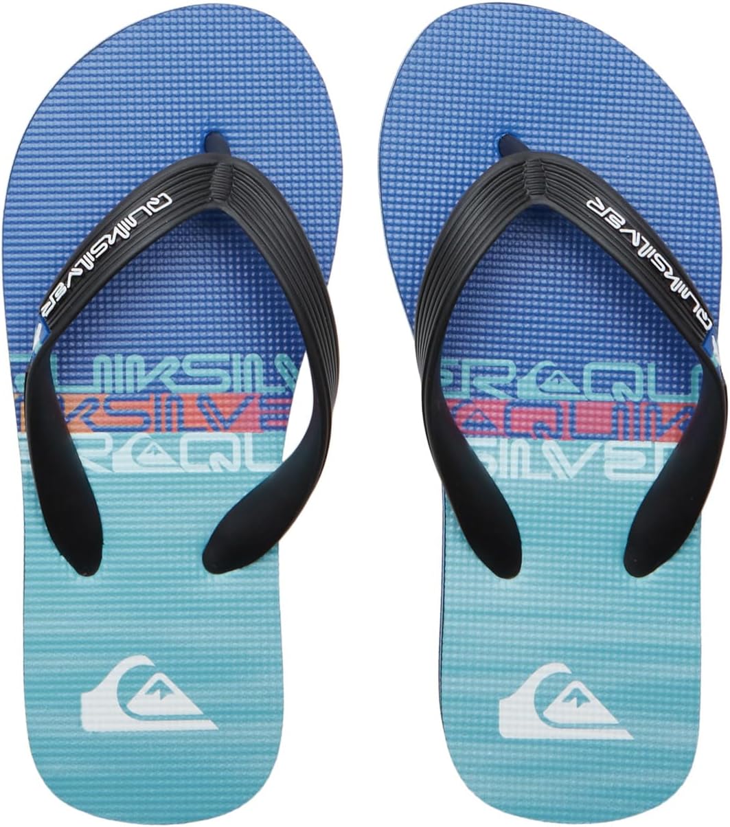 Quiksilver Herren Molokai Abyss NaturalFlip-Flop 33 EU Black Blue Blue, 33 EU Black Blue Blue