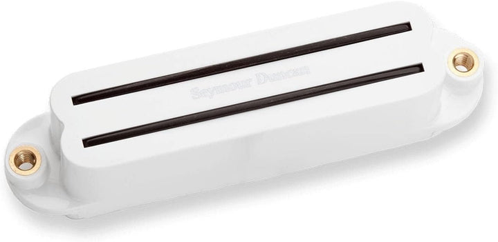 Seymour Duncan SHR-1N-W Humbucker Single Size Hot Rails Strat Pickup für E-Gitarre Weiss Mehrfarbig,