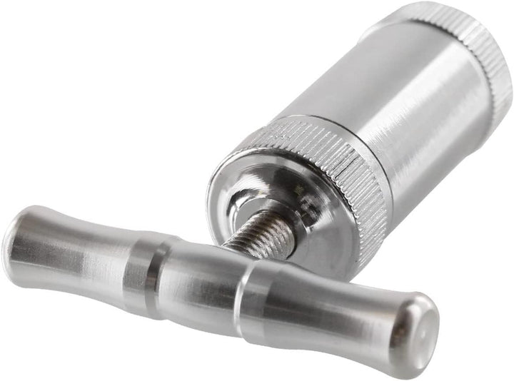 Pollenpresse aus Edelstahl, Höhe 8,5 cm, Durchmesser 2,5 cm, zur Herstellung von Coins aus Pflanzenm