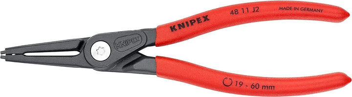 Knipex Präzisions-Sicherungsringzange für Innenringe in Bohrungen grau atramentiert, mit rutschhemme