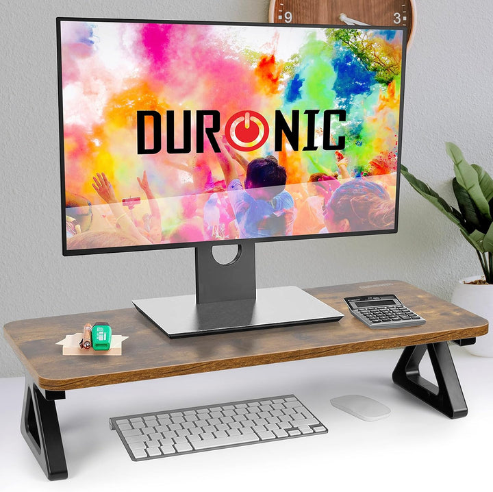 Duronic DM06-1 AO Monitorständer, 62 x 30 cm, Schreibtischaufsatz Erhöhung Bildschirmständer, Dual M
