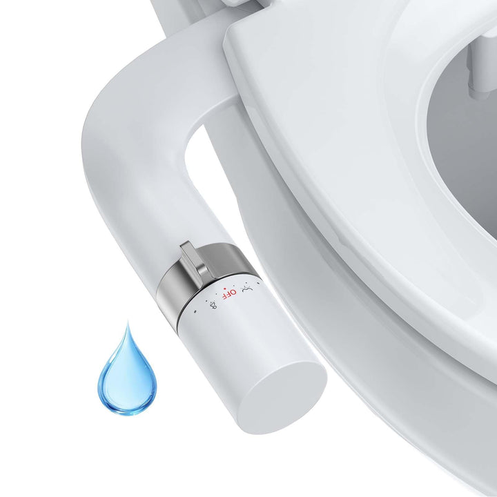 Garvee Bidet Aufsatz für Toilette, nicht elektrisch – Einziehbare selbstreinigende Doppeldüsen, Fron