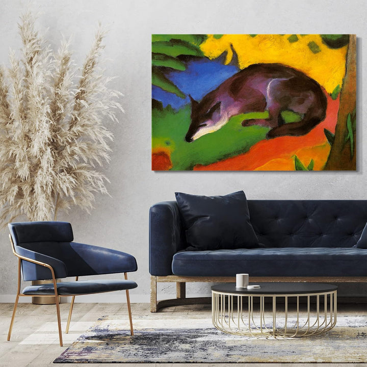 Printed Paintings Leinwand (80x60cm): Franz Marc - Fuchs (1911) 80x60 cm, 80x60 cm
