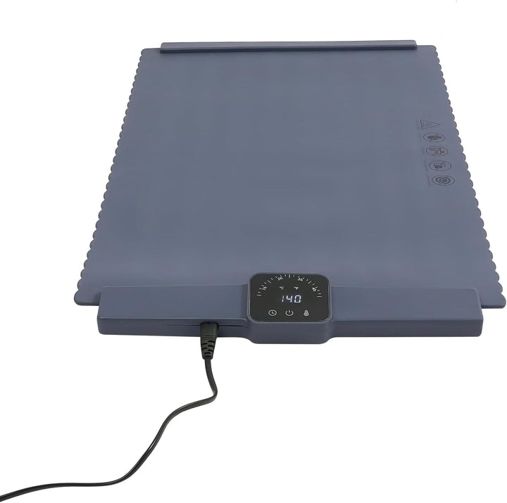 Silikon Warmhalteplatte Elektrisch für Speisen, 5 Temperatur &amp; 4 Timer Warmhalteplatte Elektrisch Tr