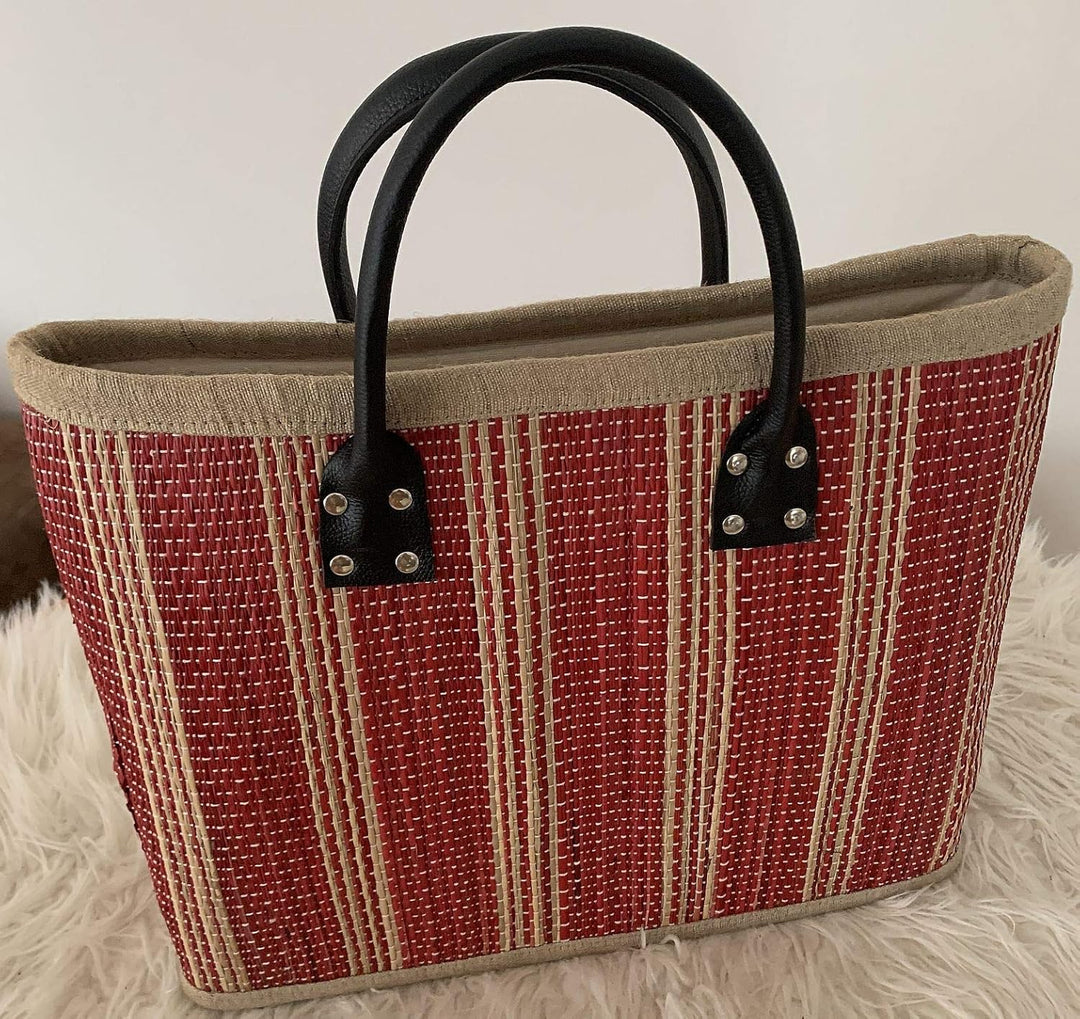 Einkaufstasche Shopper Henkeltasche Korb Handtasche Allzwecktasche Rot, Rot