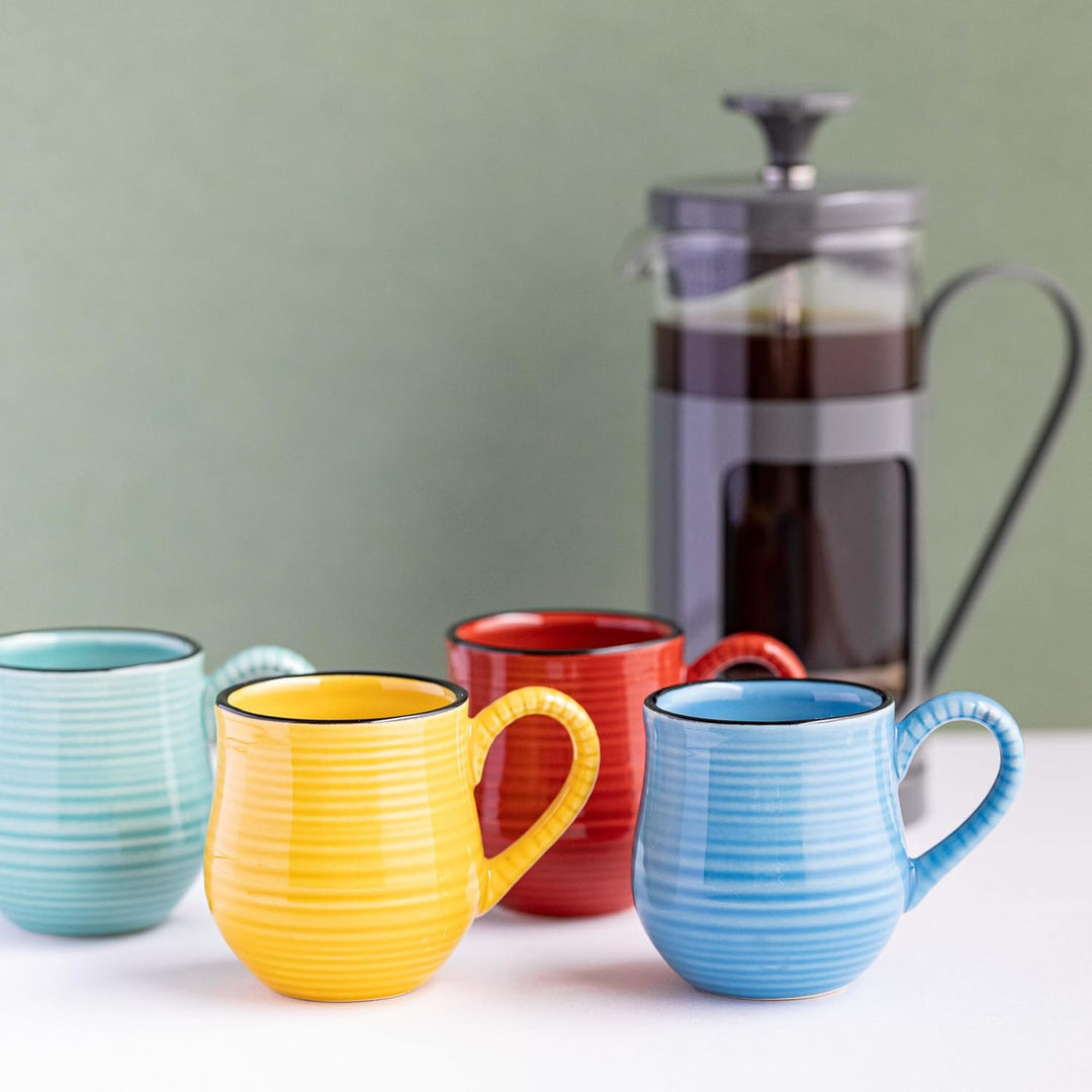 La Cafetière Espresso-Tassen, Keramik, 4er-Set