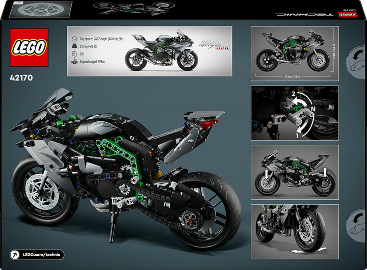 LEGO Technic Kawasaki Ninja H2R Motorrad, Geschenk für Kinder & Erwachsene zum Geburtstag, Dekoratio