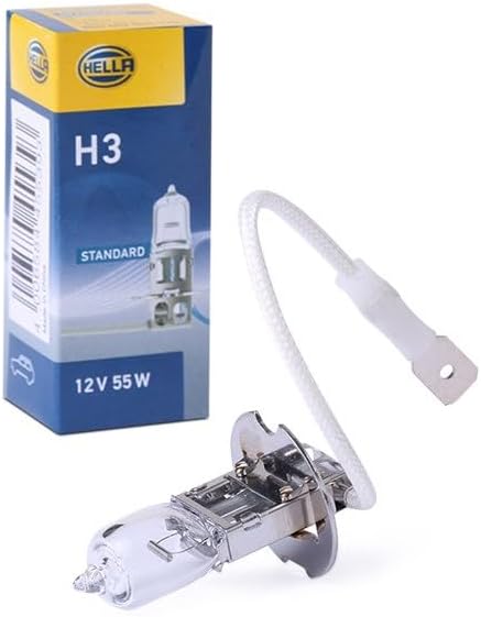HELLA 8GH 002 090-133 Glühlampe - H3 - Standard - 12V - 55W - Sockelausführung: PK22S - Schachtel -