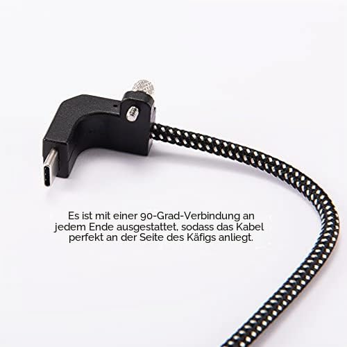 Tilta Kabel für BMPCC 4K, 90 Grad, 20 cm, Schwarz CB-USBC-20