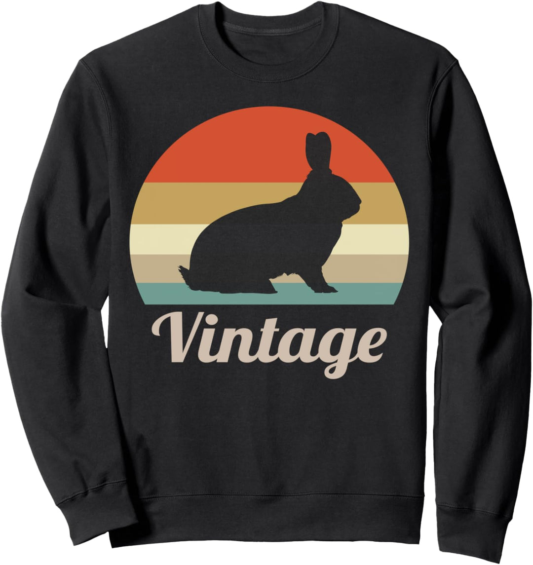 Hase Kaninchen Karnickel Züchter Retro Vintage Niedlich Sweatshirt