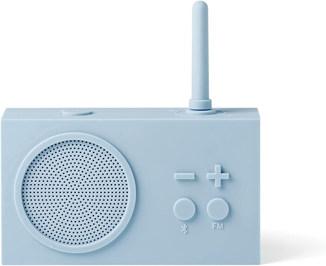 Lexon TYKHO 3 Tragbarer Bluetooth Lautsprecher mit FM Radio, Wasserdicht und Wiederaufladbarer Akku