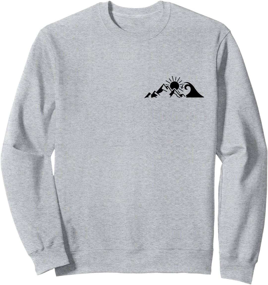 Berge & Meer Wandern Surfer Klettern Wanderer Natur Outdoor Sweatshirt