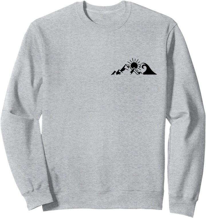 Berge & Meer Wandern Surfer Klettern Wanderer Natur Outdoor Sweatshirt