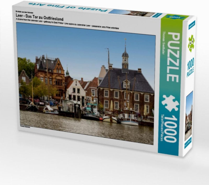 CALVENDO Puzzle Leer - Das Tor zu Ostfriesland 1000 Teile Lege-Grösse 64 x 48 cm Foto-Puzzle Bild vo