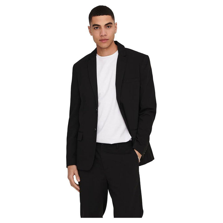 ONLY & SONS Male Blazer Slim Fit Reverskragen Blazer 54 Schwarz, 54 Schwarz