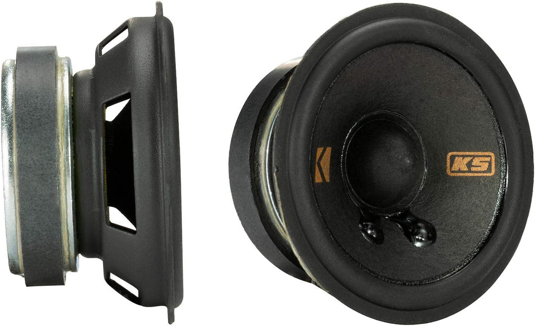 KICKER KSC2704 (KSC2704-47) - 7 cm Doppelmembran-Lautsprecher mit 100 Watt (RMS: 50 Watt) Full Range