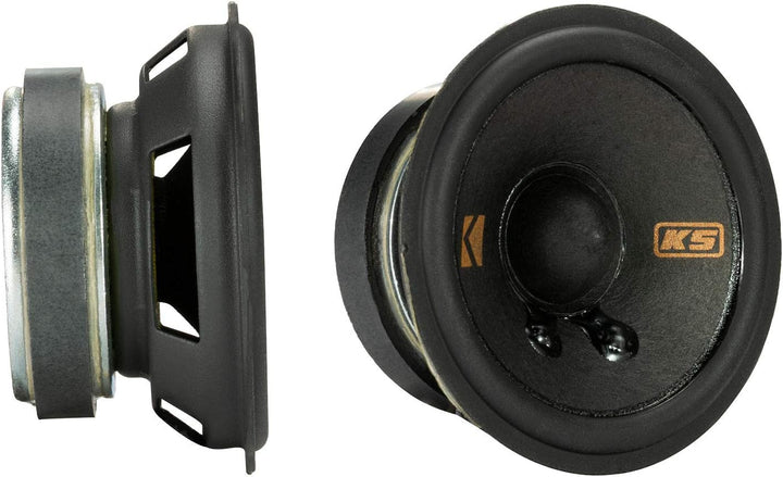 KICKER KSC2704 (KSC2704-47) - 7 cm Doppelmembran-Lautsprecher mit 100 Watt (RMS: 50 Watt) Full Range