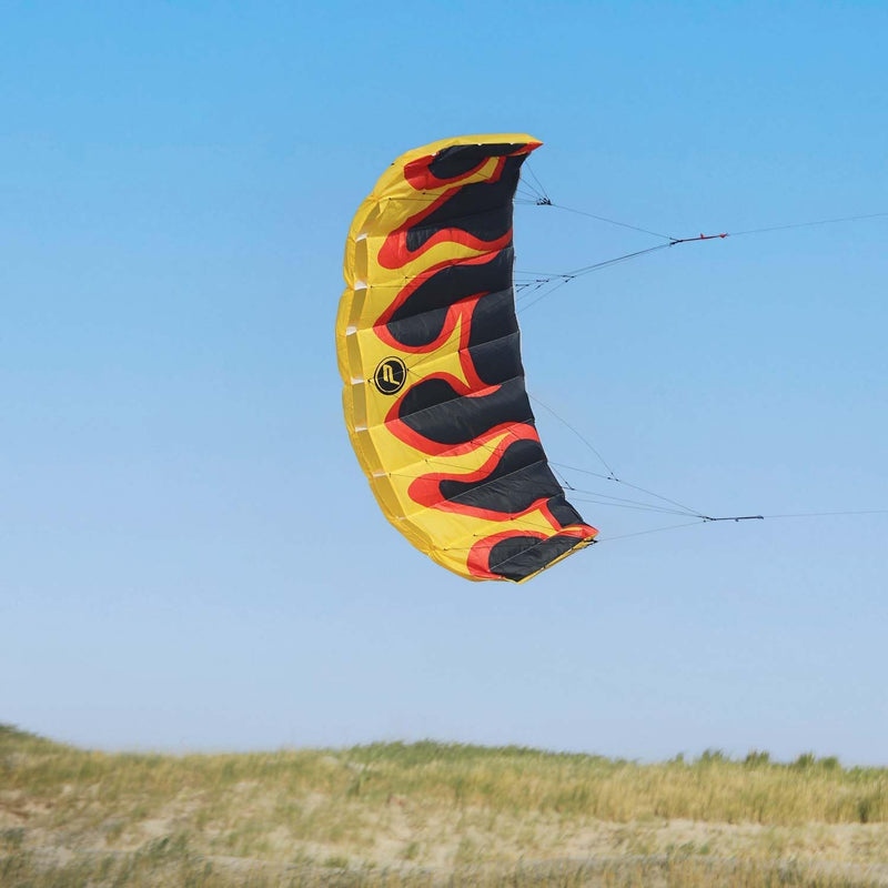 Wolkenstürmer® Paraflex Basic 2-Leiner Lenkmatte 1.7 Flame - Kite Drachen mit Flugschlaufen – Zweile