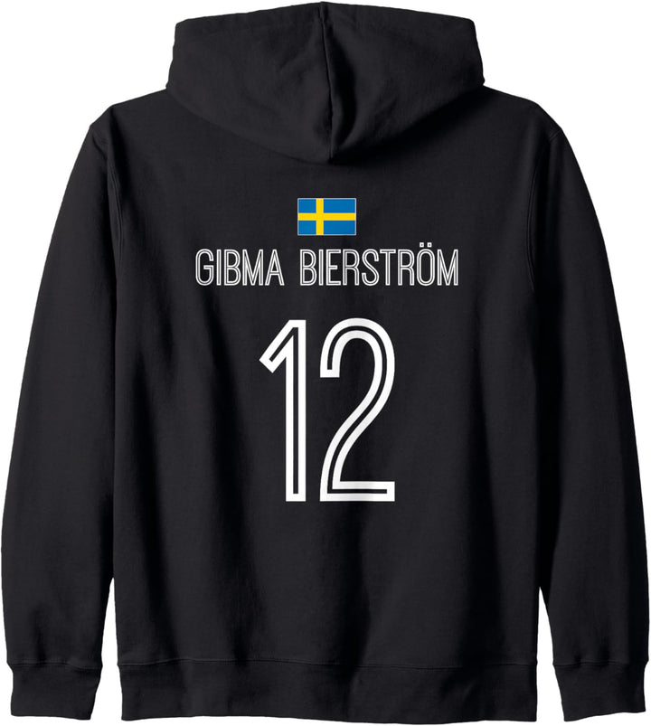 Schwedische Namen Sauf und Party Trikot Fussball Kapuzenjacke