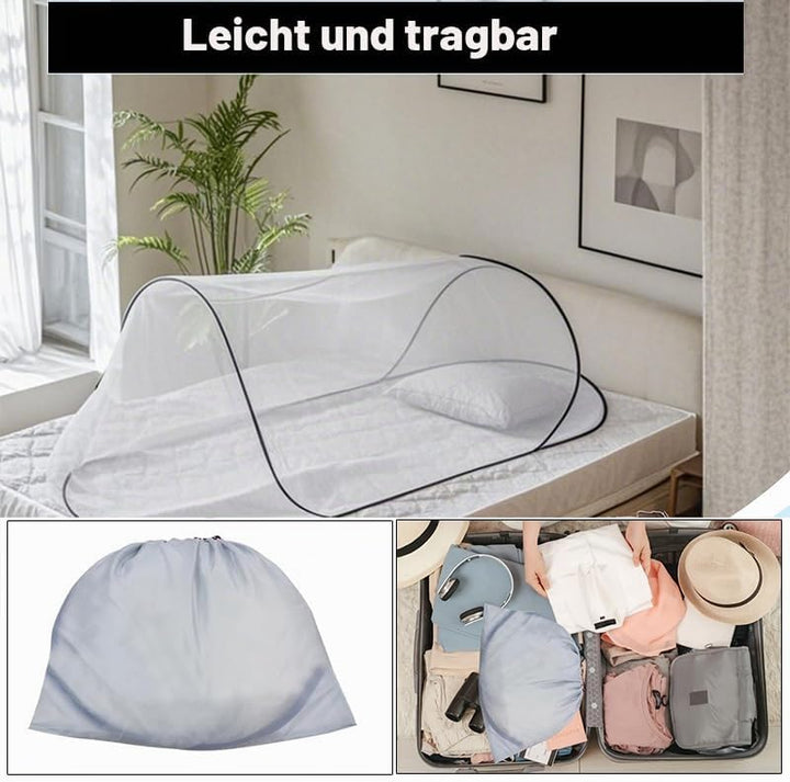 Moskitonetz, 200 x 100 x 70 cm Moskitonetz Pop Up Einzelbett, Faltbares Mosquito Netz Reise Ohne Auf