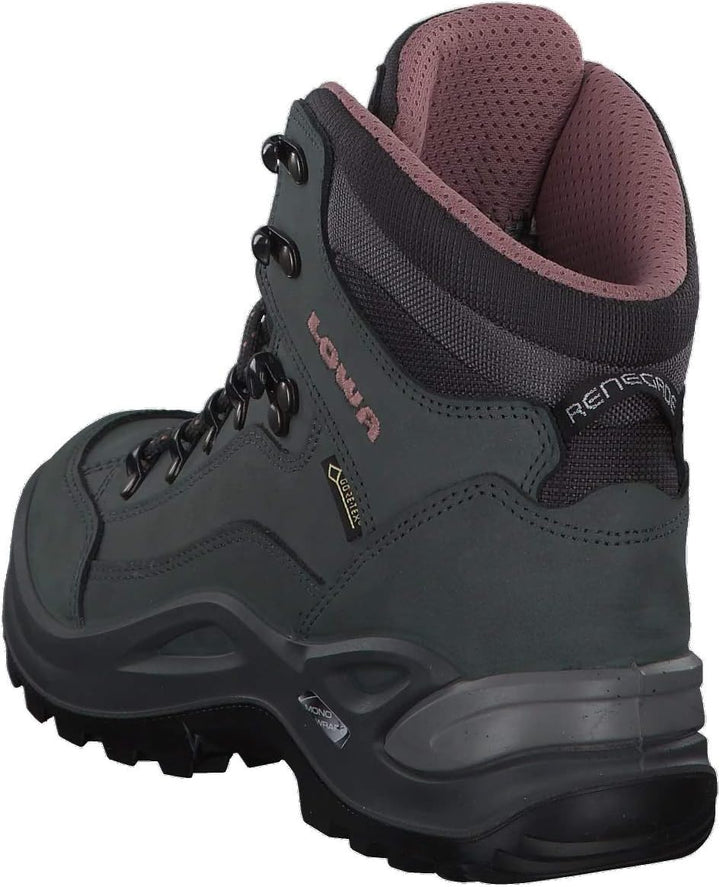 LOWA Renegade GTX MID Ws Damen Wanderstiefel Trekkingschuh Outdoor Goretex 320945 38 EU Graphit Rose