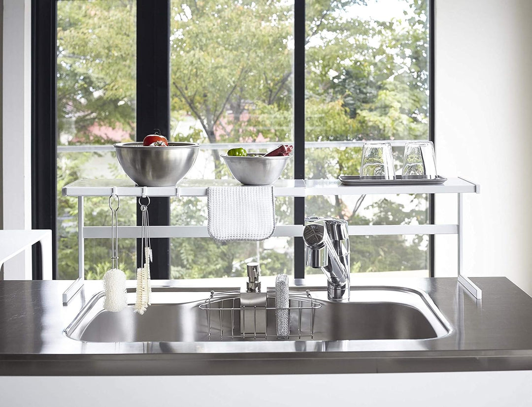 Extendable kitchen rack - Tower - white Einheitsgrösse Weiss, Einheitsgrösse Weiss