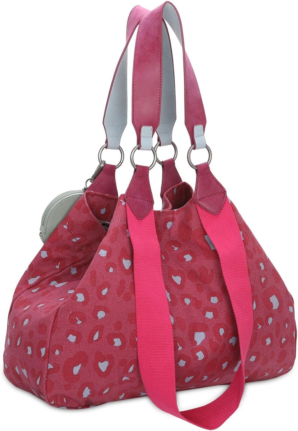 Fritzi aus Preussen Izzy Medium Canvas Shopper Tasche 42 cm Leo Pink, Leo Pink
