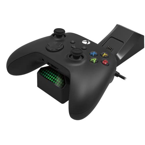 HORI Duale Ladestation für Xbox Series XS Ladegerät mit 2 Akkus für Xbox Wireless Controller, Offizi