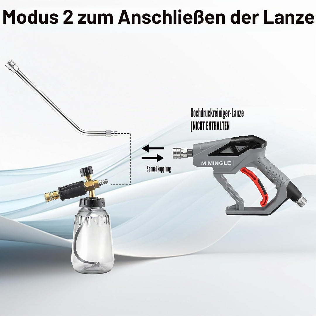 M MINGLE 40,6 cm Unterbau-Unterlegscheibe mit Schneeschaumlanze, kompatibel mit Kärcher K-Serie, K2,