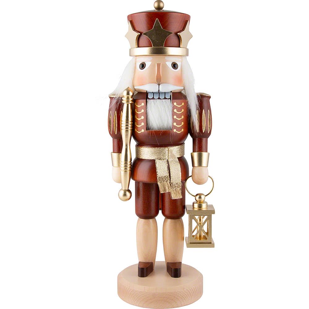 Christian Ulbricht Nussknacker Prinz Natur/Gold - 37,5 cm
