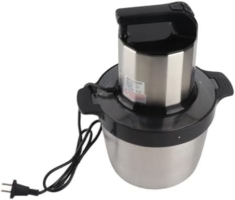 Elektrischer Fleischzerkleinerer, 6 L, 2000 W, Edelstahl-Küchenmaschine, Mixer C mit 2 Gängen für Ef