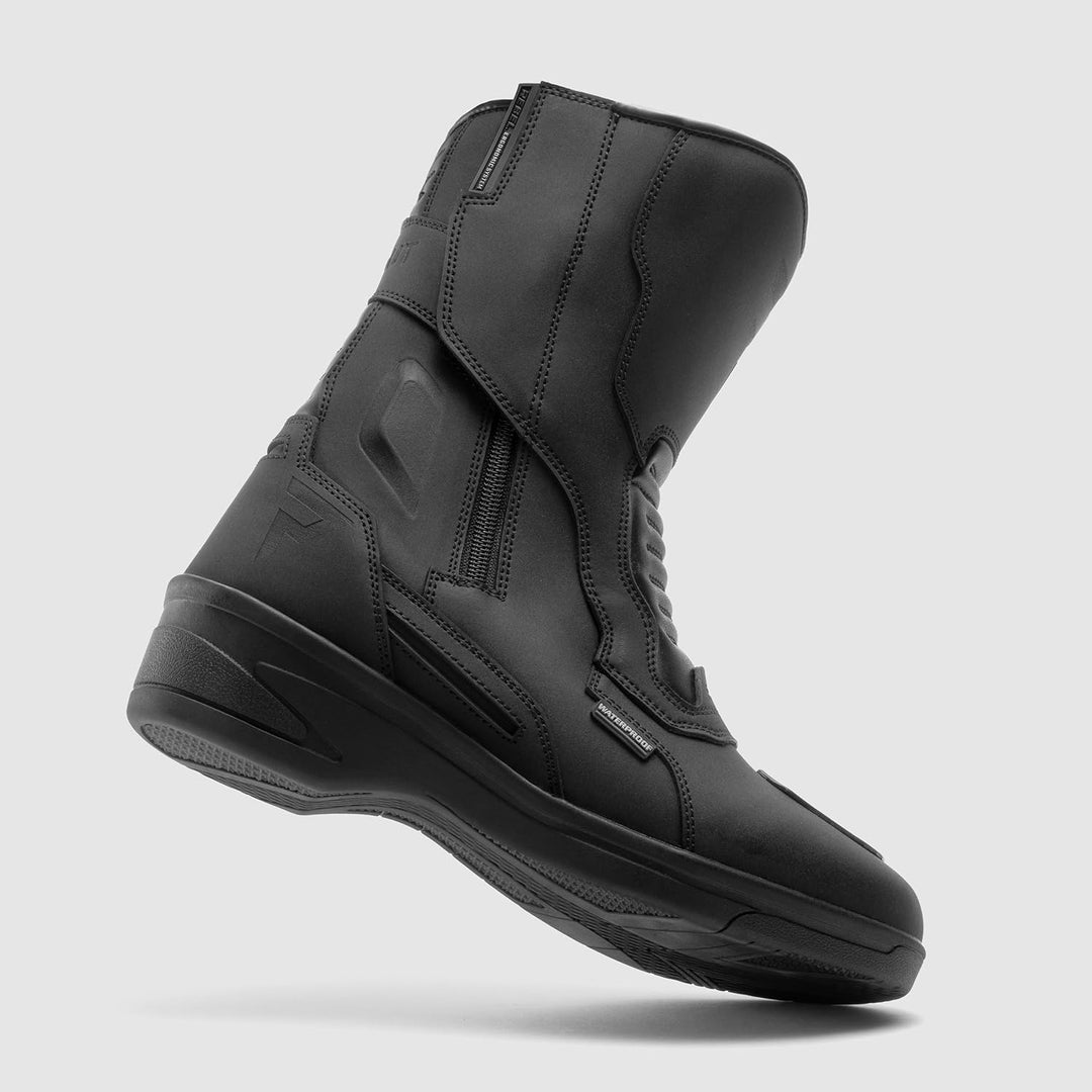 REBELHORN Scout High Heel Lady Motorradstiefel Damen | PU Leder | Wasserdichte Hipora Membran | 7cm