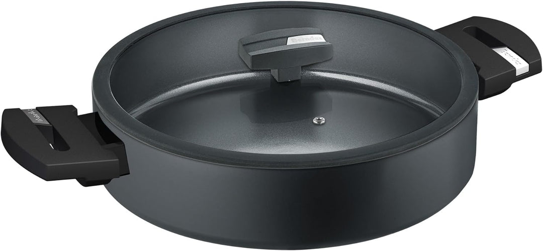 Berndes Pfanne 28 cm, b.Green Alu Recycled Induction, Servierpfanne hergestellt zu 100% aus recycelt