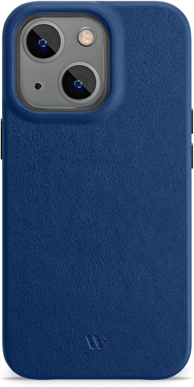 WIIUKA Hülle für iPhone 14 Plus, Leder aus Deutschland, Lederhülle extra Dünn, Premium Handyhülle, C