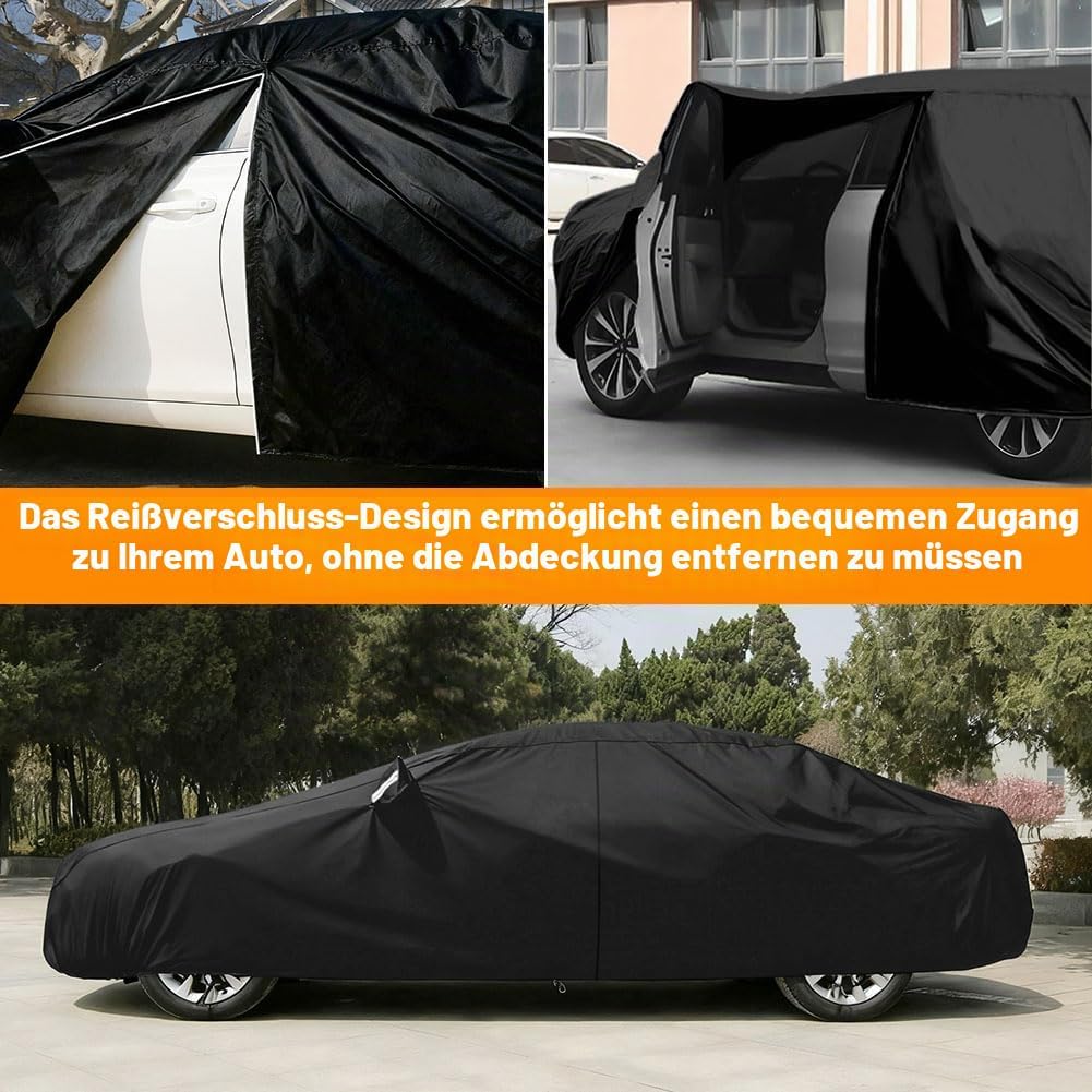 Auto Abdeckplane, Staubdicht Wasserdicht Autoabdeckung für Sommer &amp; Winter, UV-Schutz Regen Sonne Sc