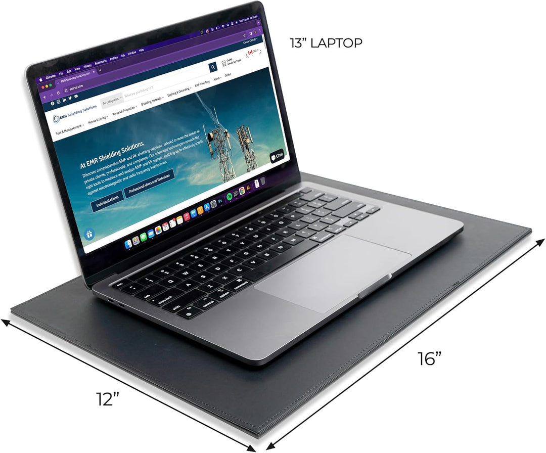 EMF Laptop-Tablett – Abschirmung von ELF und RF von Computer, Tablets, Handys, Schwarz (30,5 x 40,6