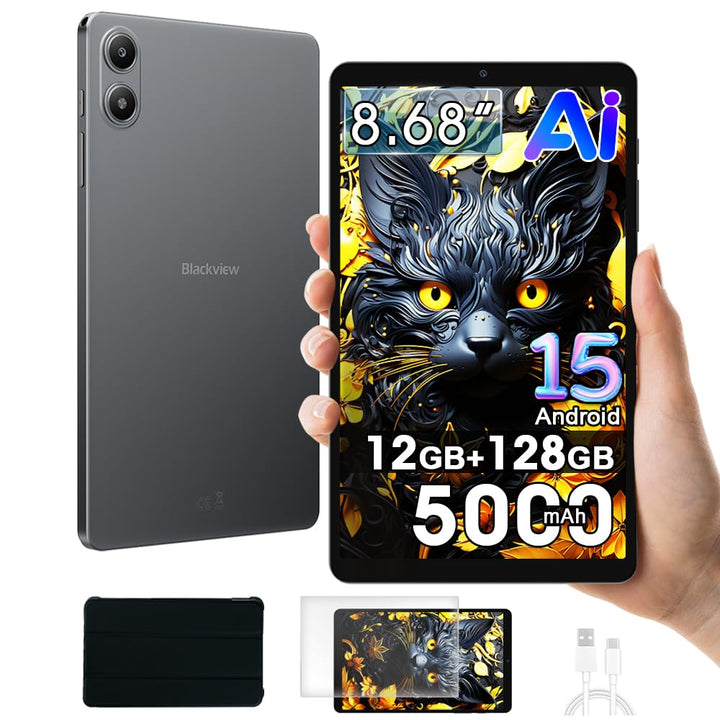 Blackview Link 2 8 Zoll Tablet Mini Android 15, 12GB+128GB/1TB Lesen Tablet, Gemini Al 2.0, Zwei Lau