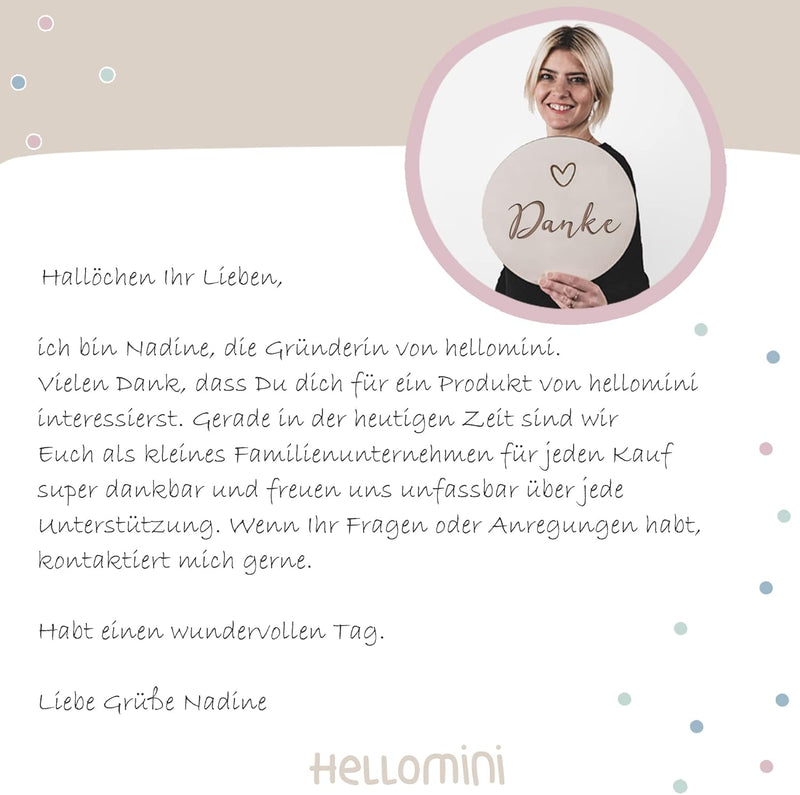 hellomini Kinder Bettwäsche Set | 2-teilig: Kissen + Bettdecken Bezug mit Reissverschluss | 100% Bau