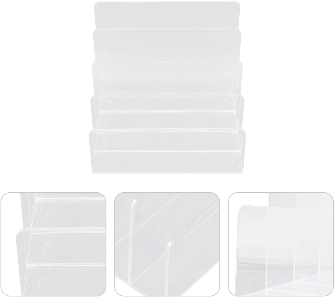 Cabilock Buchumschlaghalter Schreibtischzubehör Aus Acryl Aktenorganizer Aus Acryl Ordnerhalter Aus