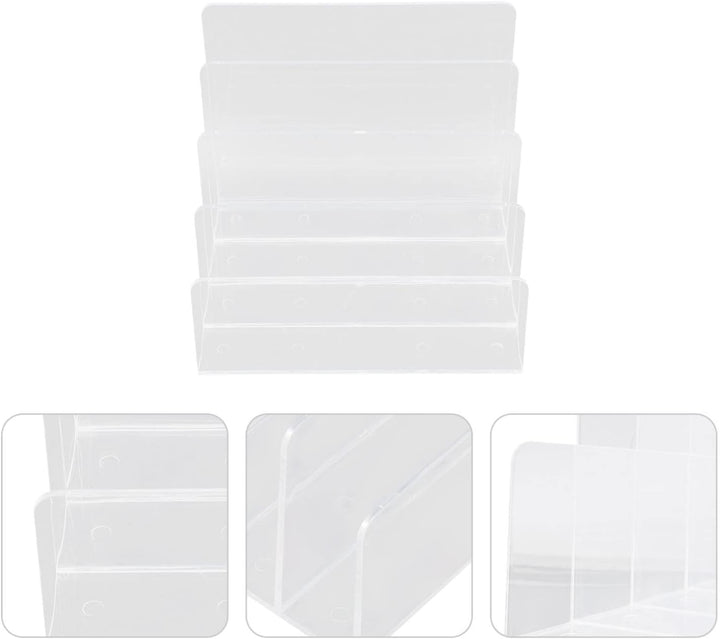 Cabilock Buchumschlaghalter Schreibtischzubehör Aus Acryl Aktenorganizer Aus Acryl Ordnerhalter Aus