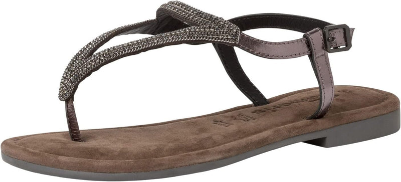 Tamaris Damen Sandale 1-1-28125-20 37 EU Pewter, 37 EU Pewter