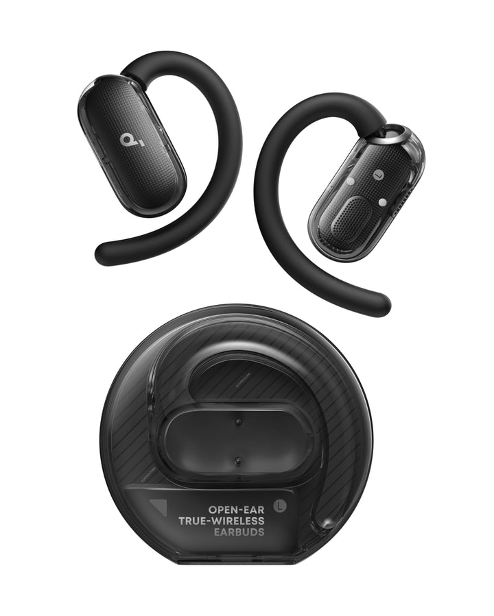 soundcore V40i by Anker, Open-Ear Kopfhörer, transparentes Case ohne Deckel, 4 einstellbare Position