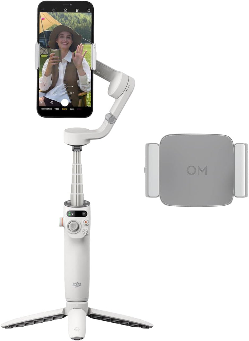 DJI Osmo Mobile 6 Fill Light Combo, 3-Achsen-Handy-Gimbal, integr. Verlängerungsstab, tragbar & falt