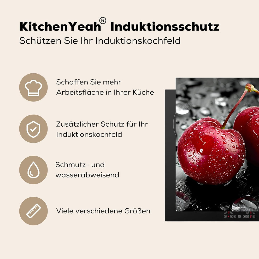 KitchenYeah© Herdabdeckplatte 83x51 cm Einteilig Herdabdeckung Abdeckplatte für Ceranfeld Abdeckung
