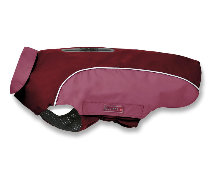 Wolters Regenjacke Easy Rain | Perfekter Schutz bei Regenwetter für Hunde | Farbe Dunkelrot Gr. 24 (