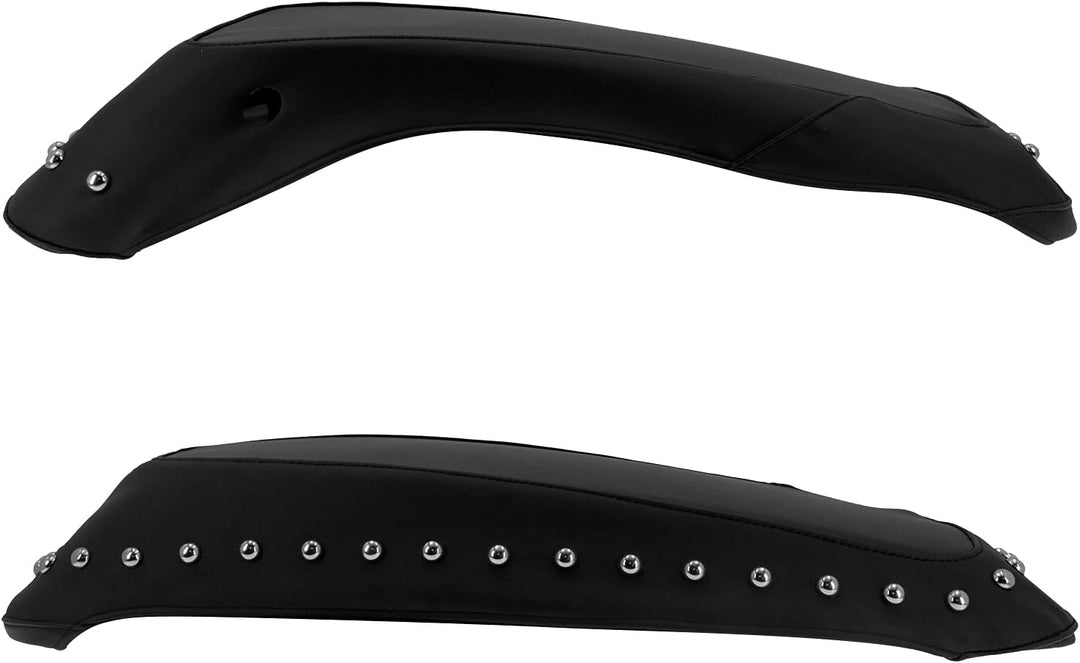 HDBUBALUS Satteltaschen-Schutzkappen mit Nagel PU Leder Wasserdicht Passform für Harley Touring Stre