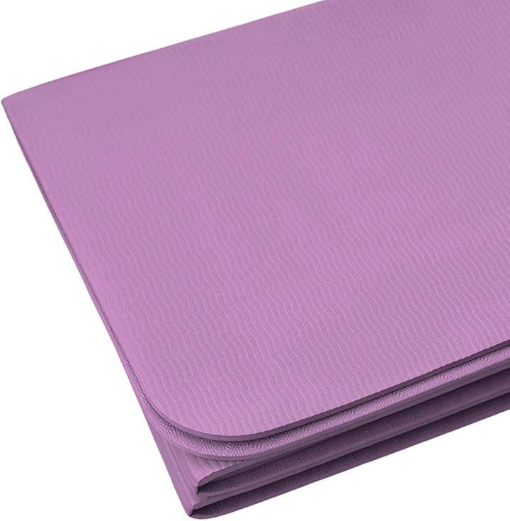 Faltbare Yogamatte,Tragbare Fitnessmatte,Reiseyogamatte, rutschfeste Sportmatte aus TPE für Pilates,