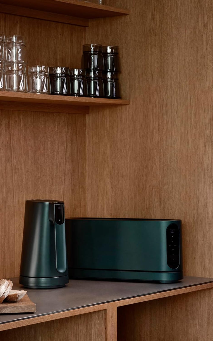 Jacob Jensen Elektrischer Wasserkocher mit Temperatureinstellung von 70°C bis 100°C, Warmhaltefunkti